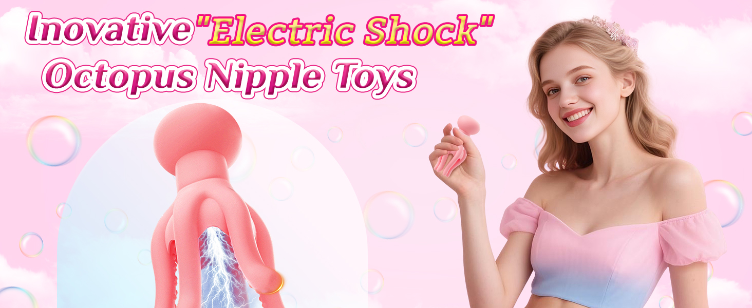 Inovative"Electric shock"Octopus Nipple Toys
