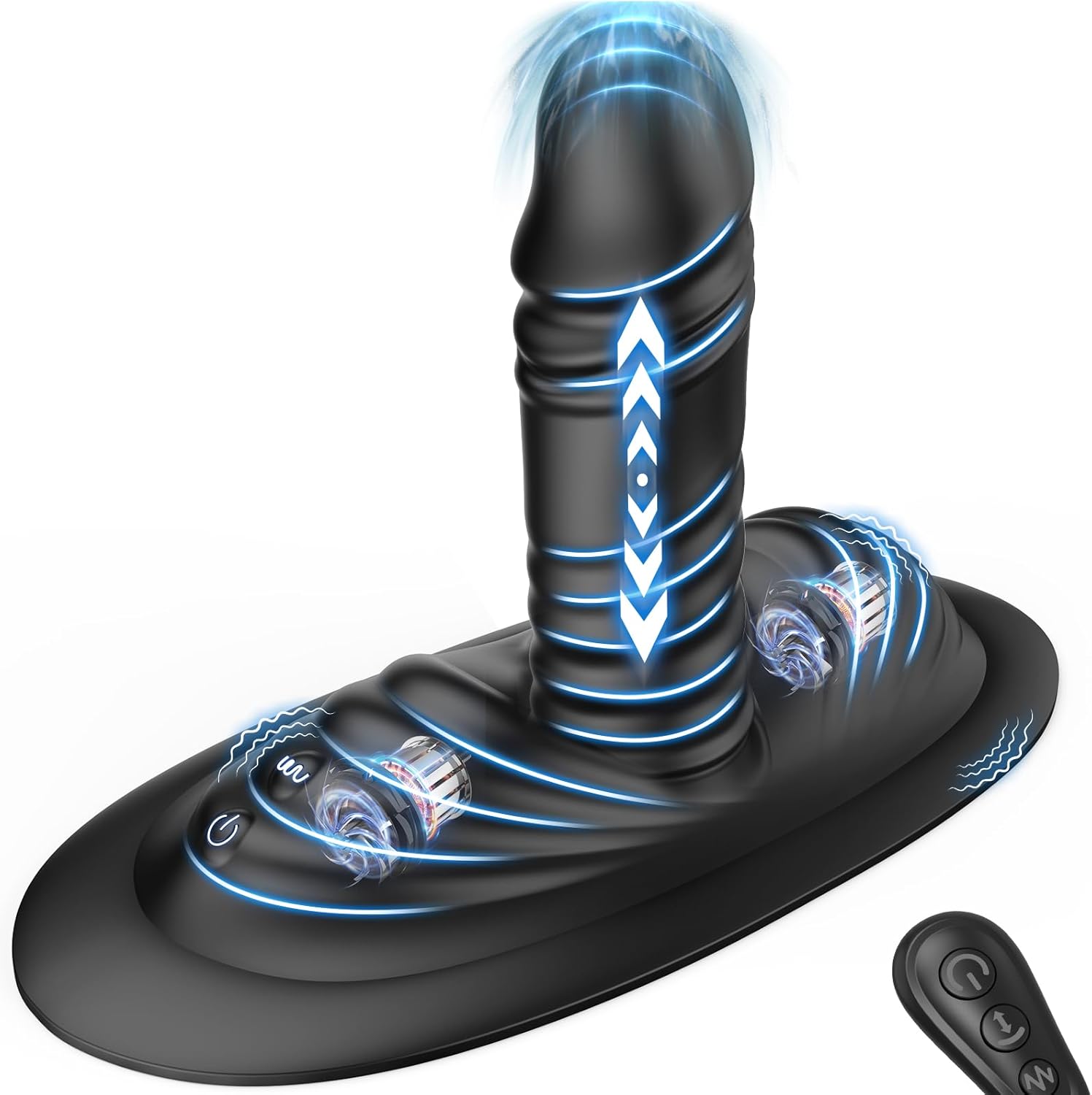Prostate Massager Anal Toys Anal Dildo, BEISAR Grinder Male Sex Toys for Men Women Sex Toy Butt Plug Anal Plug 9 Vibrating 3 Thrusting, Adult Toys G Spot Vibrator Ride Anal Beads for Couples Sex Chair