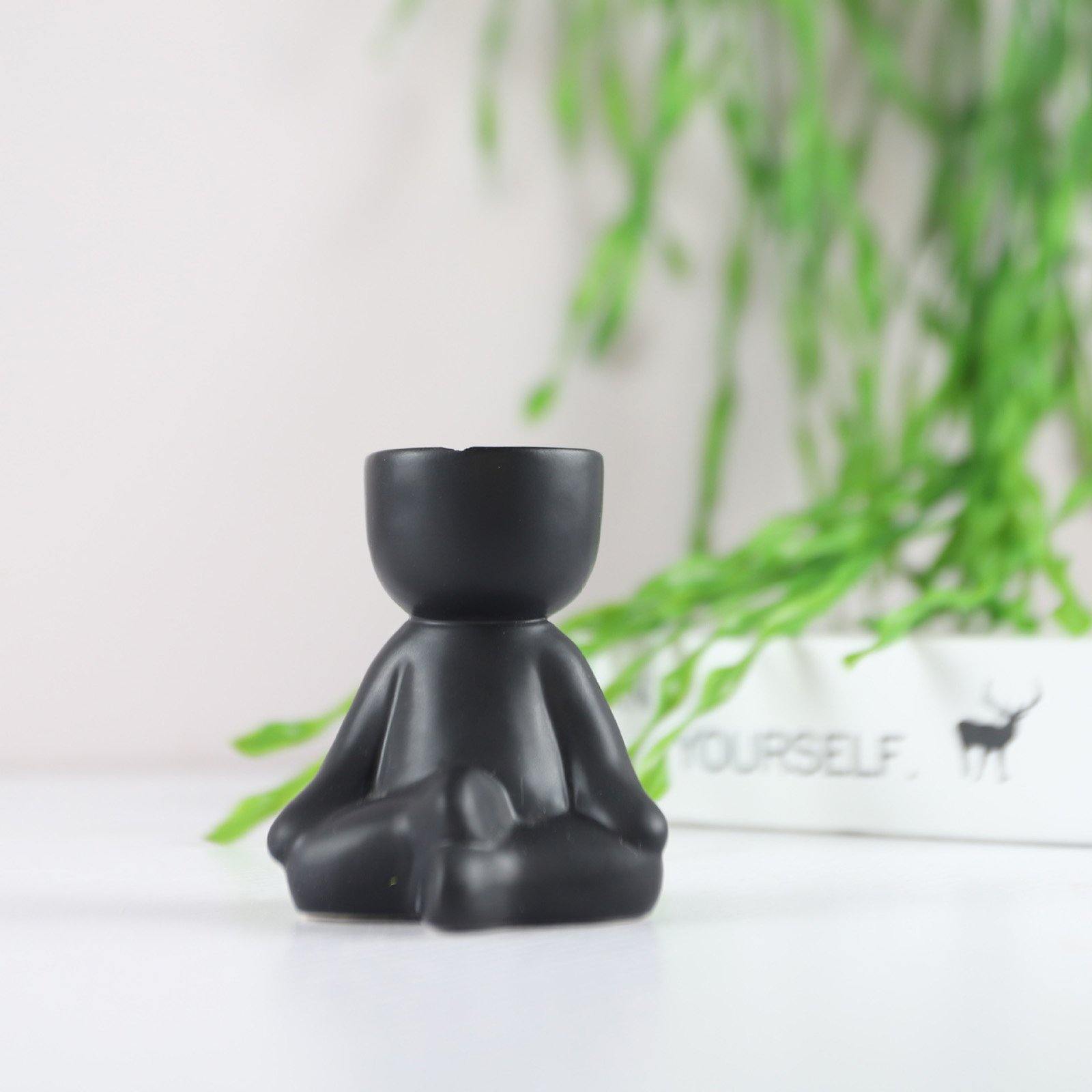 Petite Person Clay Succulent Planter