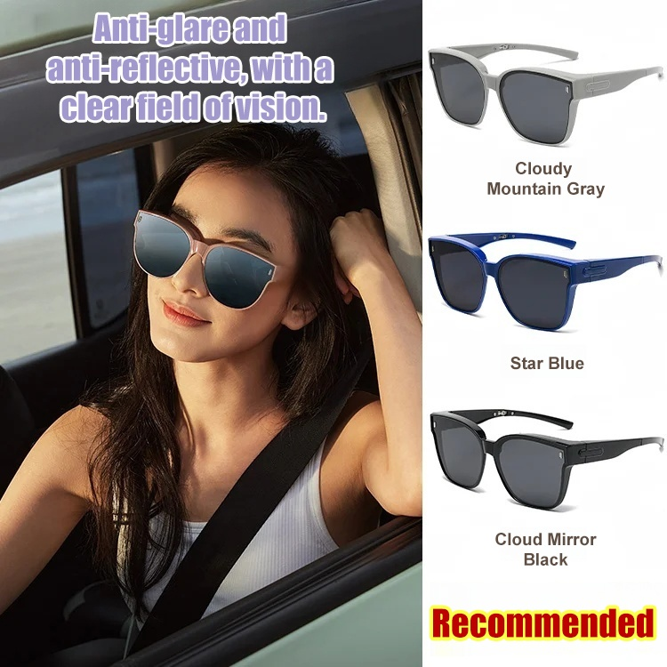 Foldable Myopia Sunglasses Driving Travel Sun Protection