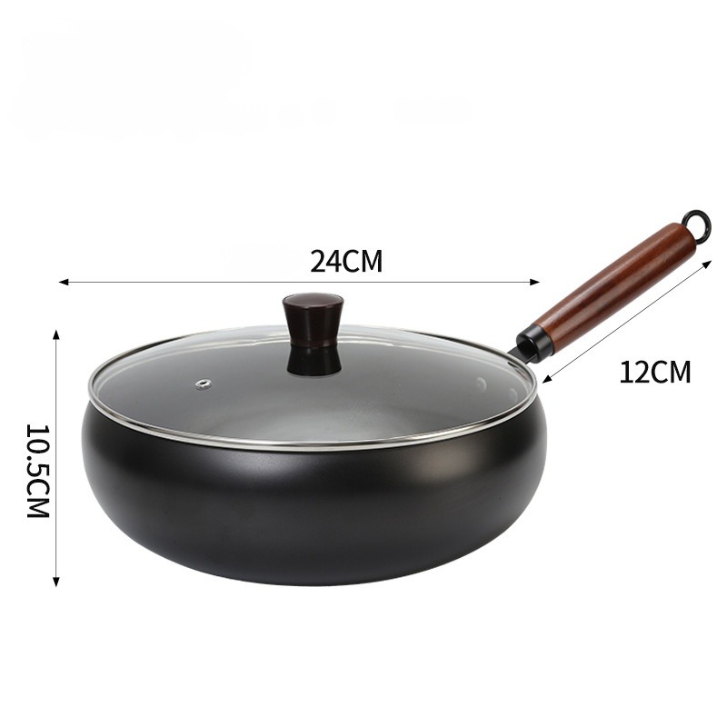 [100th Anniversary Flash Sale]Tsubame-Sanjo Masterpiece: Hand-Hammered Japanese Wok - 100% Toxin-Free & Natural Non-Stick 🇯🇵🍳80% OFF Artisan Iron Wok + FREE Rosewood Spatula & Lid 🎁📉