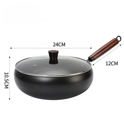 [100th Anniversary Flash Sale]Tsubame-Sanjo Masterpiece: Hand-Hammered Japanese Wok - 100% Toxin-Free & Natural Non-Stick 🇯🇵🍳80% OFF Artisan Iron Wok + FREE Rosewood Spatula & Lid 🎁📉