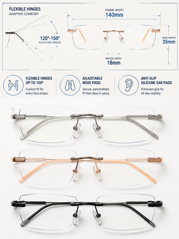 【100-Year German Optical Lab Innovation】Smart Auto-Focus Reading Glasses | Self-Adjusts for Presbyopia, Myopia & Astigmatism |Save 20 Years of Glasses Costs ✨