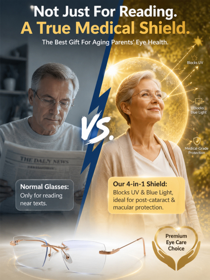 【100-Year German Optical Lab Innovation】Smart Auto-Focus Reading Glasses | Self-Adjusts for Presbyopia, Myopia & Astigmatism |Save 20 Years of Glasses Costs ✨