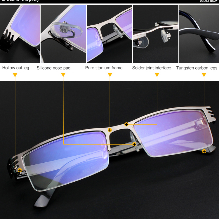 High grade business membrane resin reading glasses