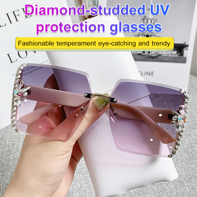 Diamond-studded UV Protection Glasses