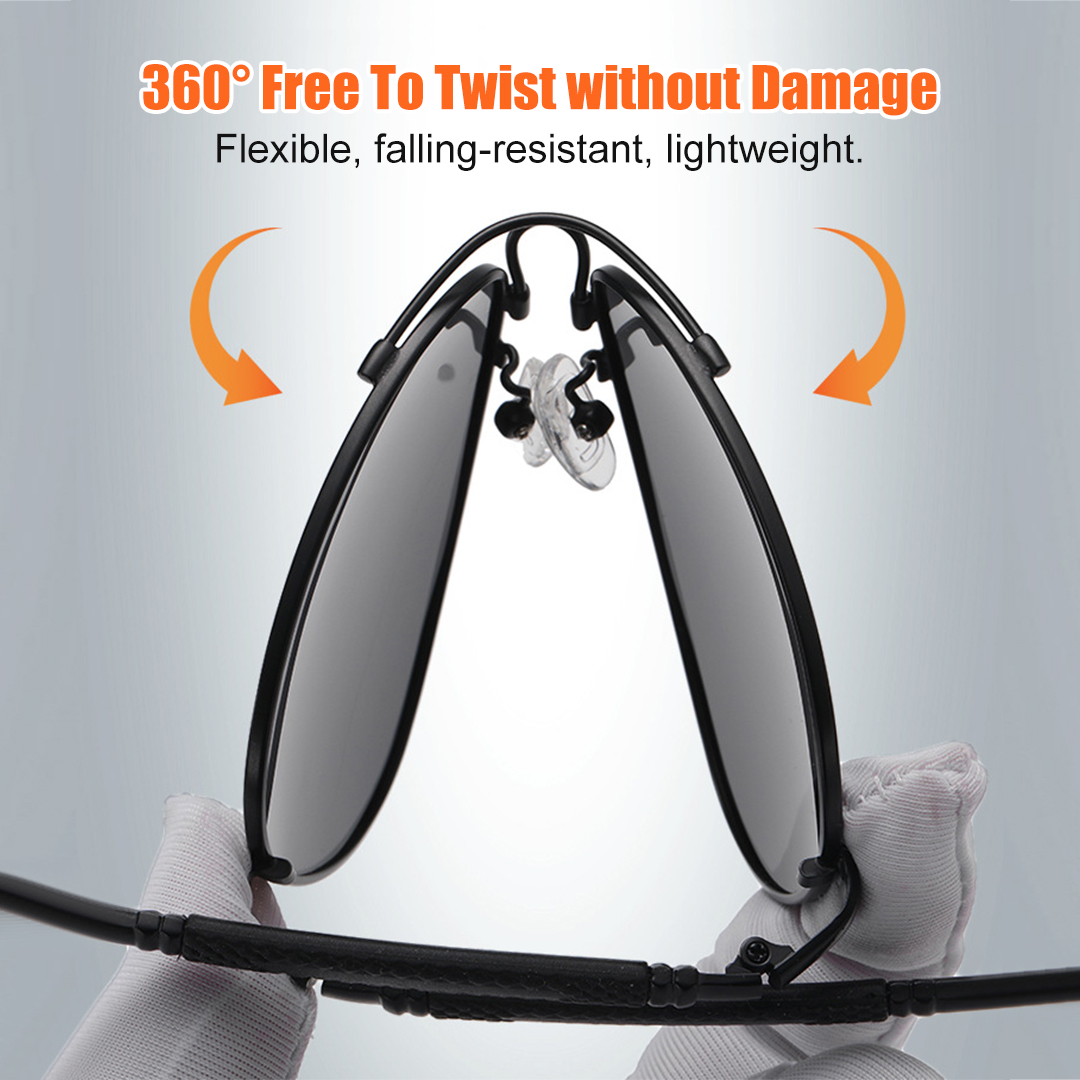 Memory Frame Polarized Sunglasses For Men