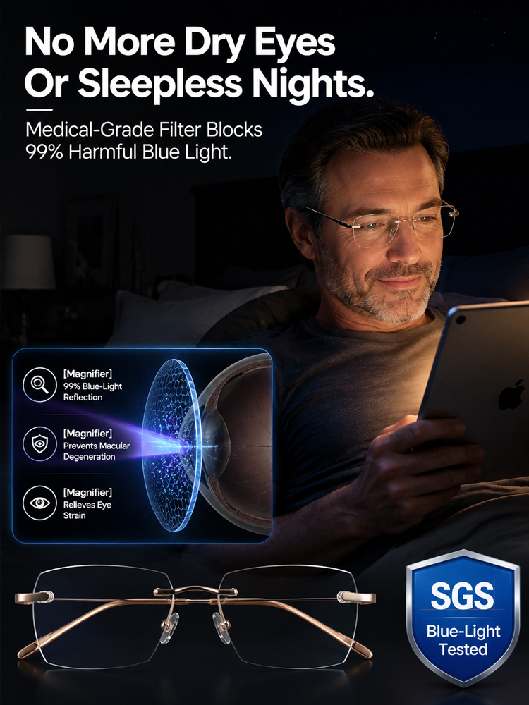 【100-Year German Optical Lab Innovation】Smart Auto-Focus Reading Glasses | Self-Adjusts for Presbyopia, Myopia & Astigmatism |Save 20 Years of Glasses Costs ✨