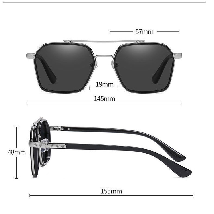 Retro Polarized Color Changing Sunglasses