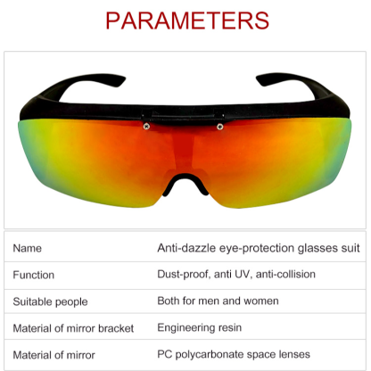 Bell + Howell Flip-Up Tac Glasses Anti-dazzle Eye-protection Glasses Suit