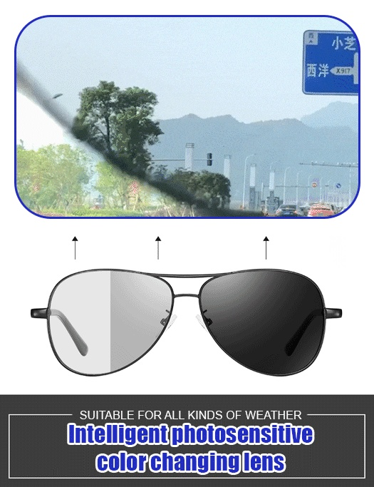 Anti-Ultraviolet Color-Changing Polarized Sunglasses