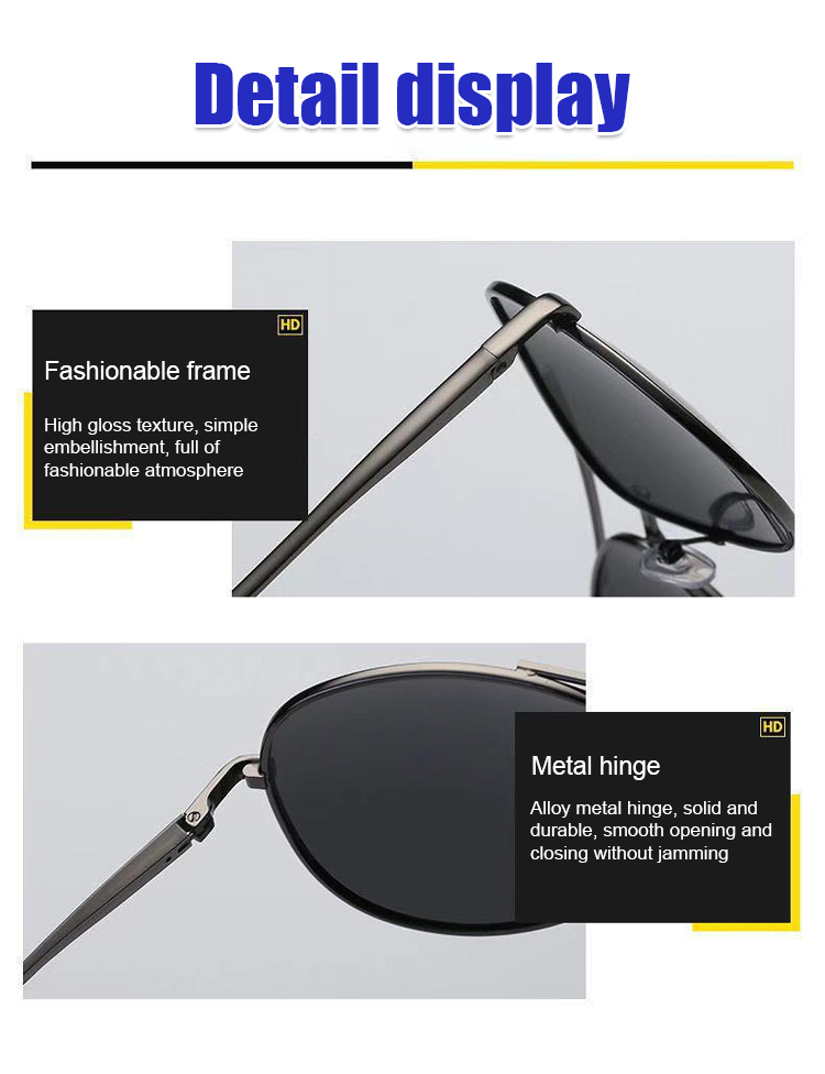 Anti-Ultraviolet Color-Changing Polarized Sunglasses