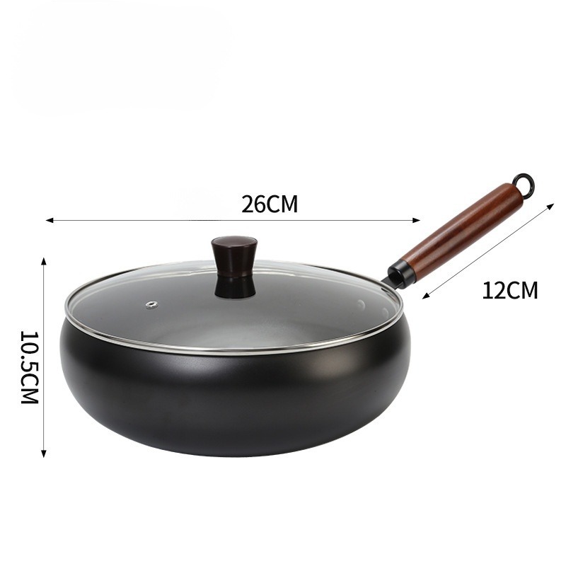 [100th Anniversary Flash Sale]Tsubame-Sanjo Masterpiece: Hand-Hammered Japanese Wok - 100% Toxin-Free & Natural Non-Stick 🇯🇵🍳80% OFF Artisan Iron Wok + FREE Rosewood Spatula & Lid 🎁📉