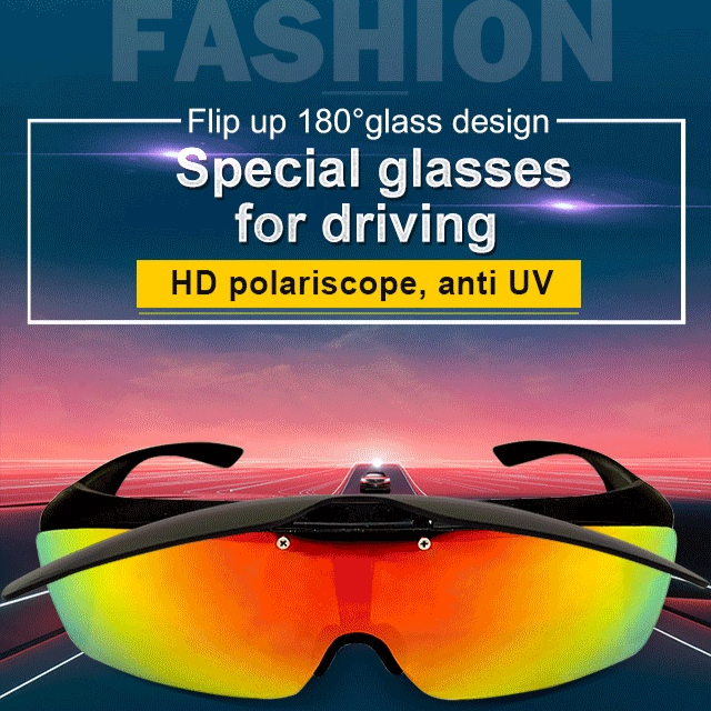 Bell + Howell Flip-Up Tac Glasses Anti-dazzle Eye-protection Glasses Suit