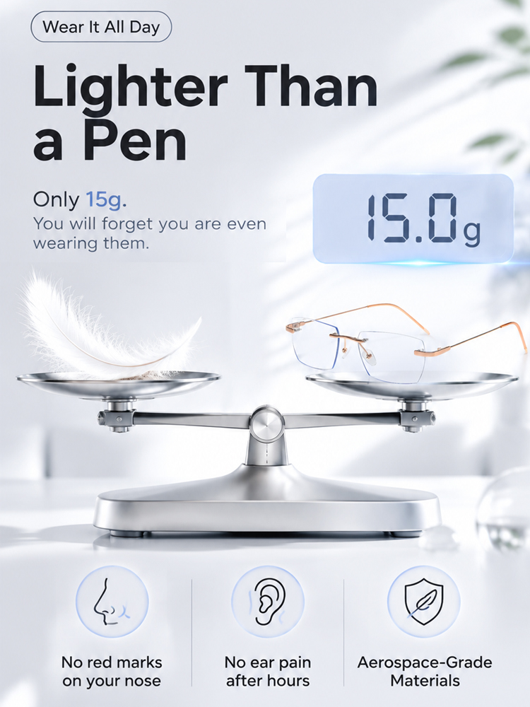 【100-Year German Optical Lab Innovation】Smart Auto-Focus Reading Glasses | Self-Adjusts for Presbyopia, Myopia & Astigmatism |Save 20 Years of Glasses Costs ✨