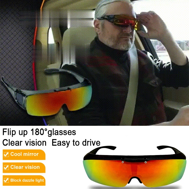 Bell + Howell Flip-Up Tac Glasses Anti-dazzle Eye-protection Glasses Suit