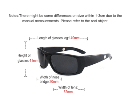 Multi-function Magnet Therapy Glasses Night Version Windproof Sun Glasses