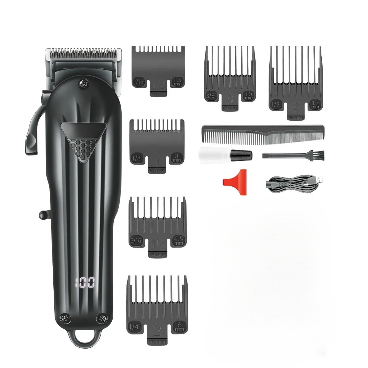 Electric Hair Clipper Fine Adjustment Gradual Change Electric Hair Salon Usb Rechargeable Household Electric Hair Clipper