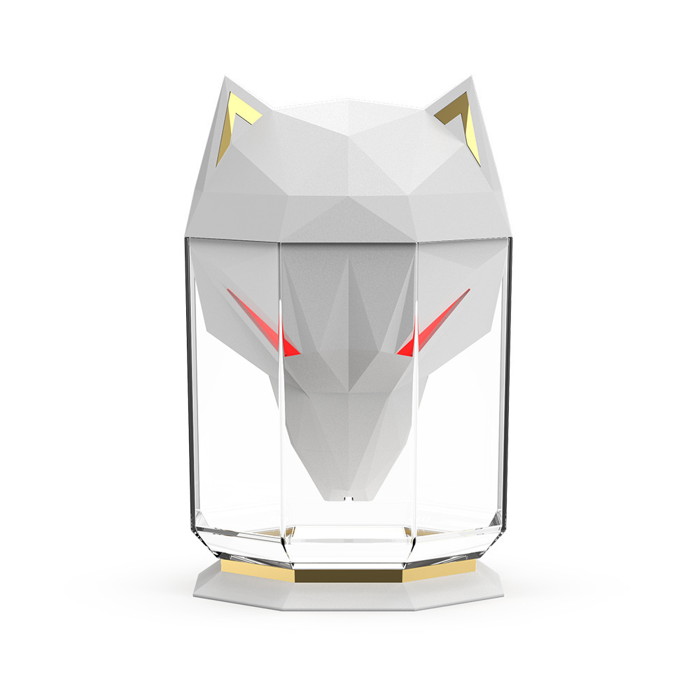 Desktop Wolf Humidifier Large Capacity Household Air Nebulizer Heavy Fog Humidifier Ornament