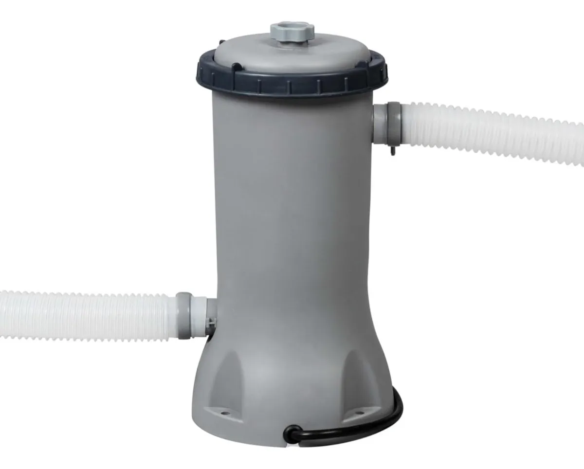 Alberca estructural ovalada Bestway 56622 con capacidad de 7250 litros de 4.27m de largo x 2.5m de ancho con Bomba y Escalera