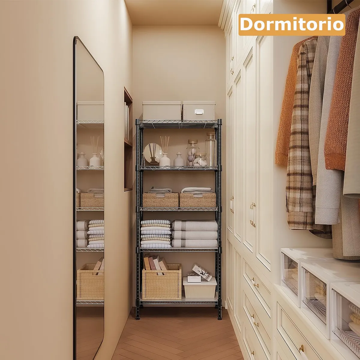 Estante Organizador Metálico De 5 Niveles De Cocina Baño