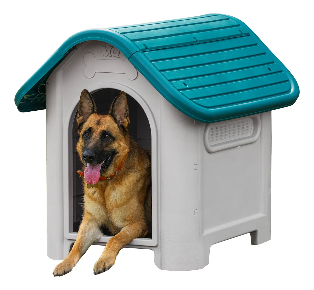 Casa De Perro Mediana Grande Large Breed Dog Mq Color Turquesa