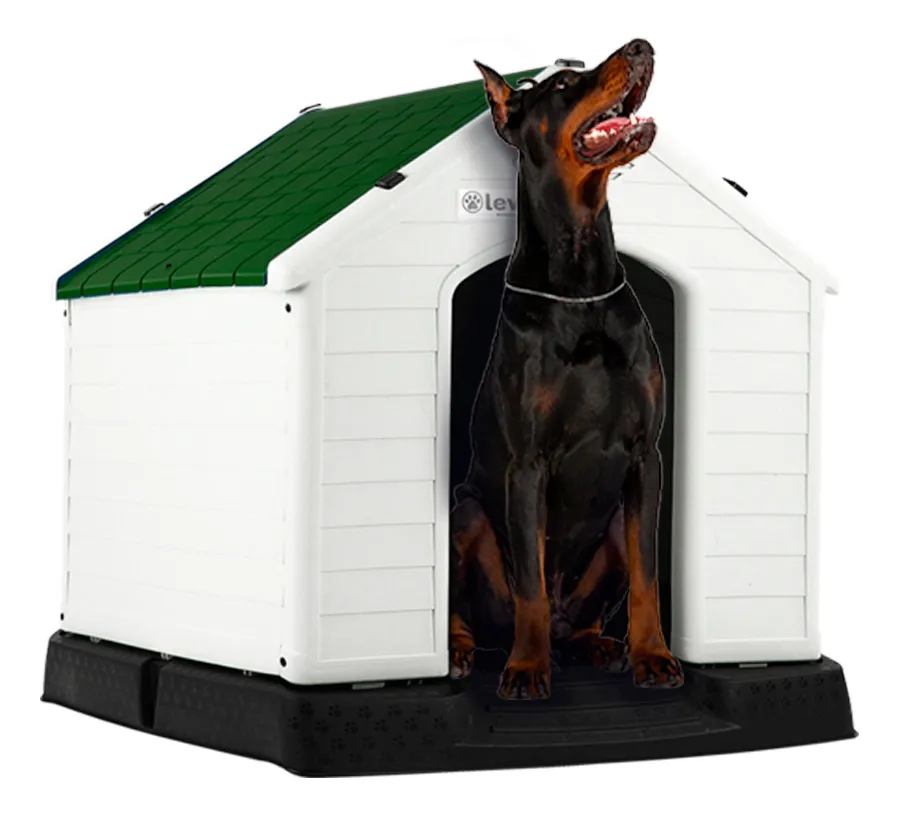 Casa De Plástico Exterior Térmica Raza Extra Grande 110cm Color Verde