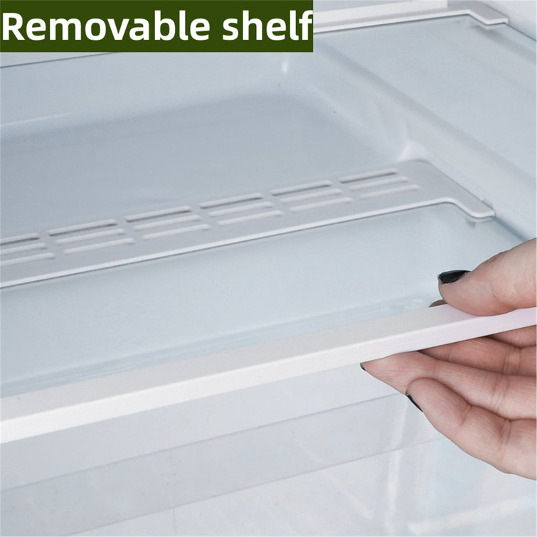 R.W.FLAME Puerta doble 3.2 Cu. Pie. Frigorífico compacto Mini frigorífico con congelador