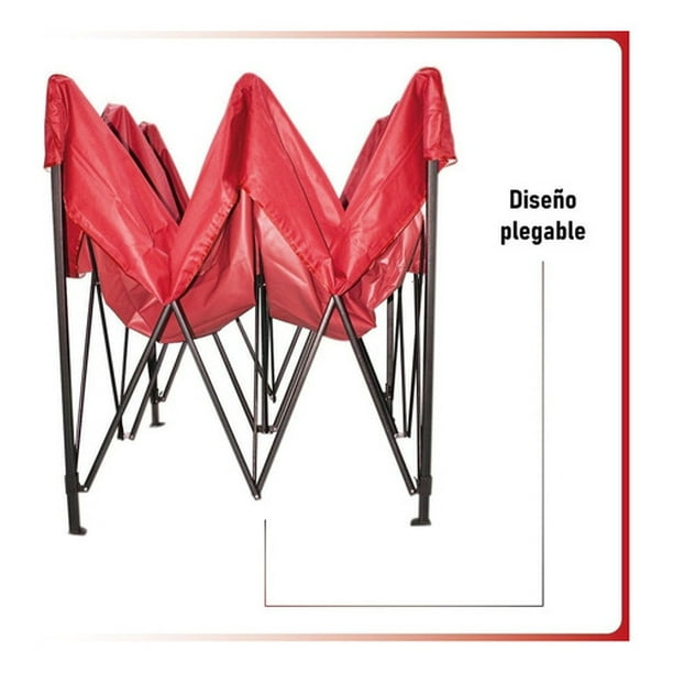 Kit Toldo Carpa 3x3 + Mesa Plegable 1.80m Jardin Exterior