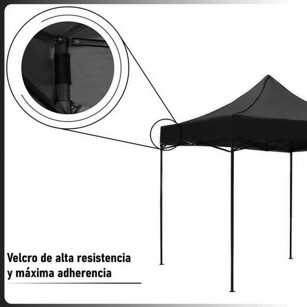 Kit Toldo Carpa 3x3 + Mesa Plegable 1.80m Jardin Exterior