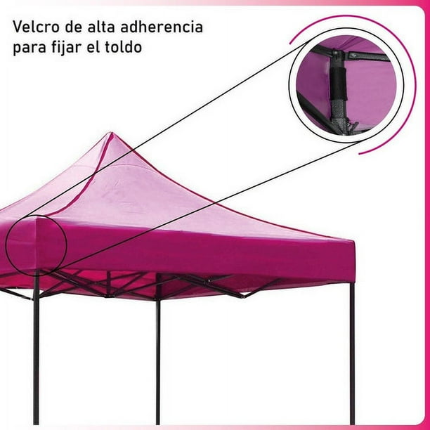 Kit Toldo Carpa 3x3 + Mesa Plegable 1.80m Jardin Exterior