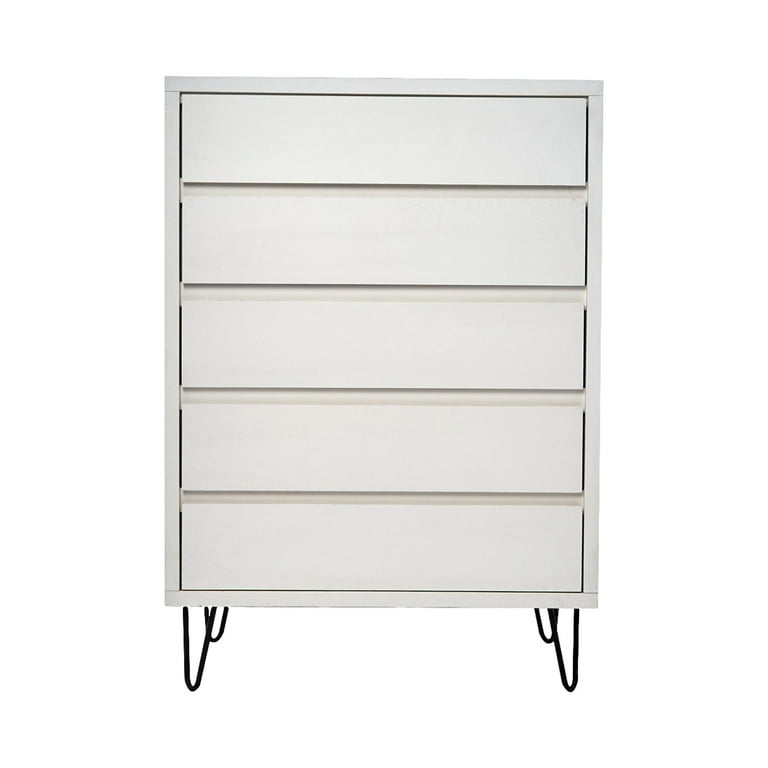 Cajonera 5 Cajones Java Blanco - Kessa Muebles