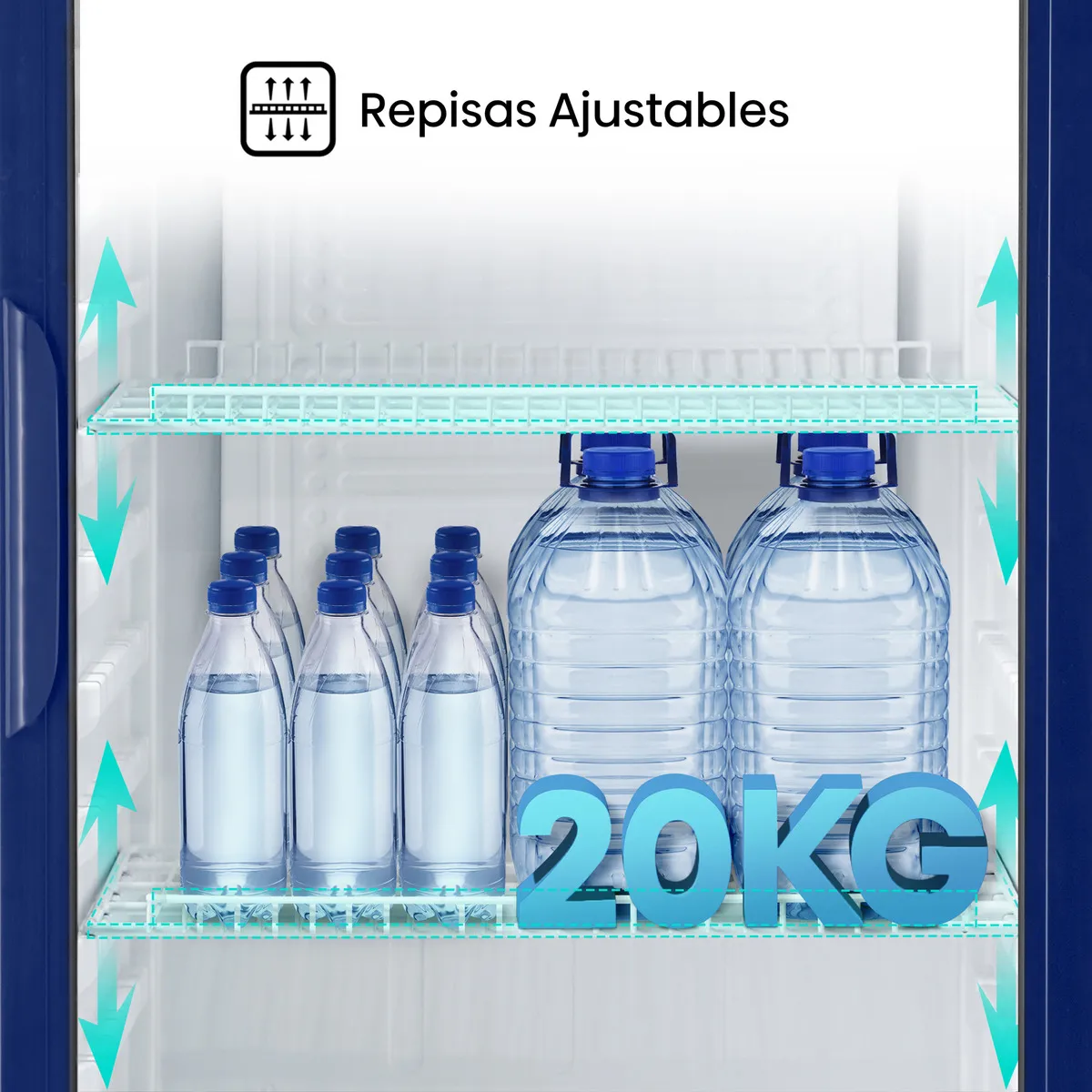 Hisense CVC494N3AWX Congelador vertical con puerta de cristal,13 pies cúbicos,Refrigerante Eco-friendly,Sistema de Ventilación Anticondensación,60x65x185cm(AnchoxLargoxAlto)
