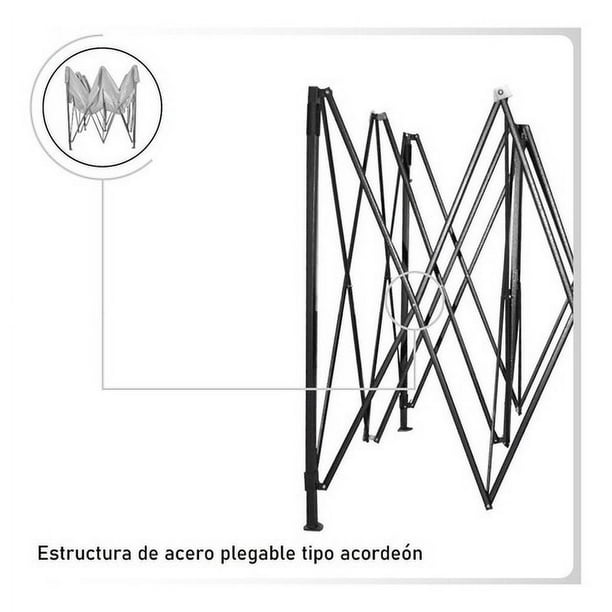 Kit Toldo Carpa 3x3 + Mesa Plegable 1.80m Jardin Exterior