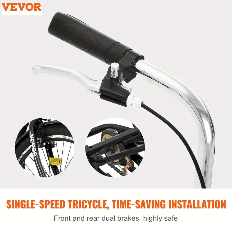   20 adult trike bicycle tricycles bike   wheel bike carbon steel details 6