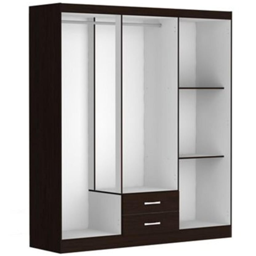 Closet chocolate 6 puertas 2 cajones