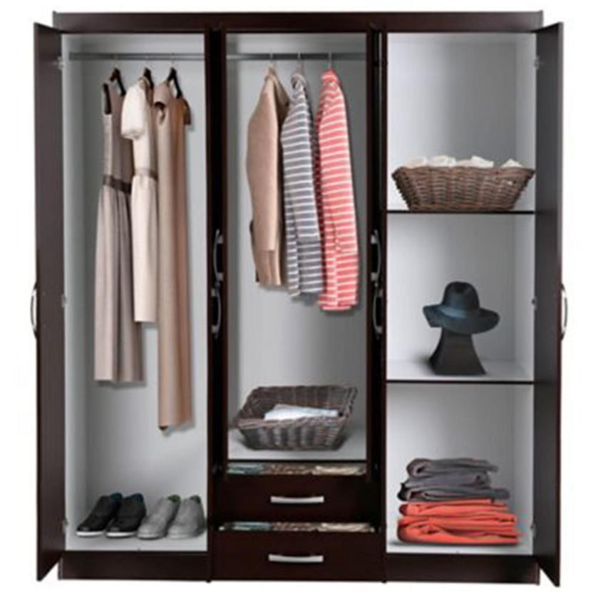 Closet chocolate 6 puertas 2 cajones