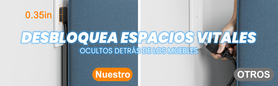 12 en 1 Regleta Multicontacto Extension USB