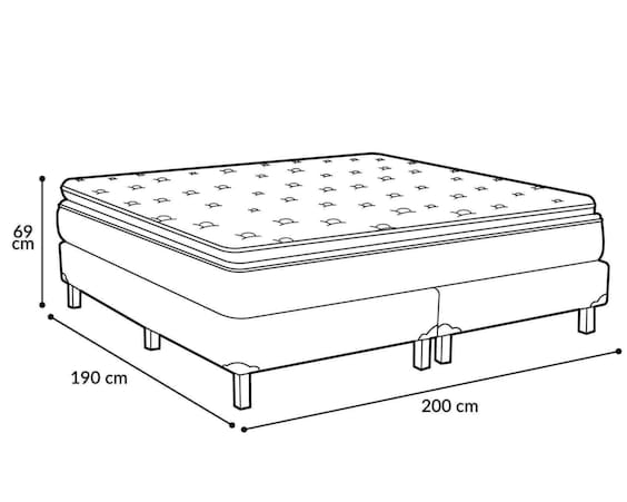 Juego de Colchón y Box King Size Wendy Oxford