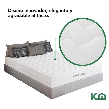Colchón Individual en Caja 15 cm Alto Memory Foam Kingshouse