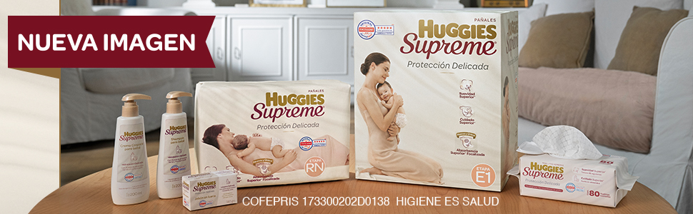 Huggies supreme, proteccion delicada, beb&eacute;s, pa&ntilde;ales, etapa 3, etapa 4, etapa 5, etapa 6 