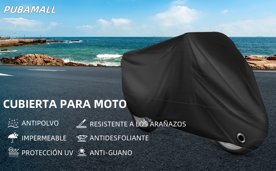 PUBAMALL Cubierta Impermeable para Motocicletas