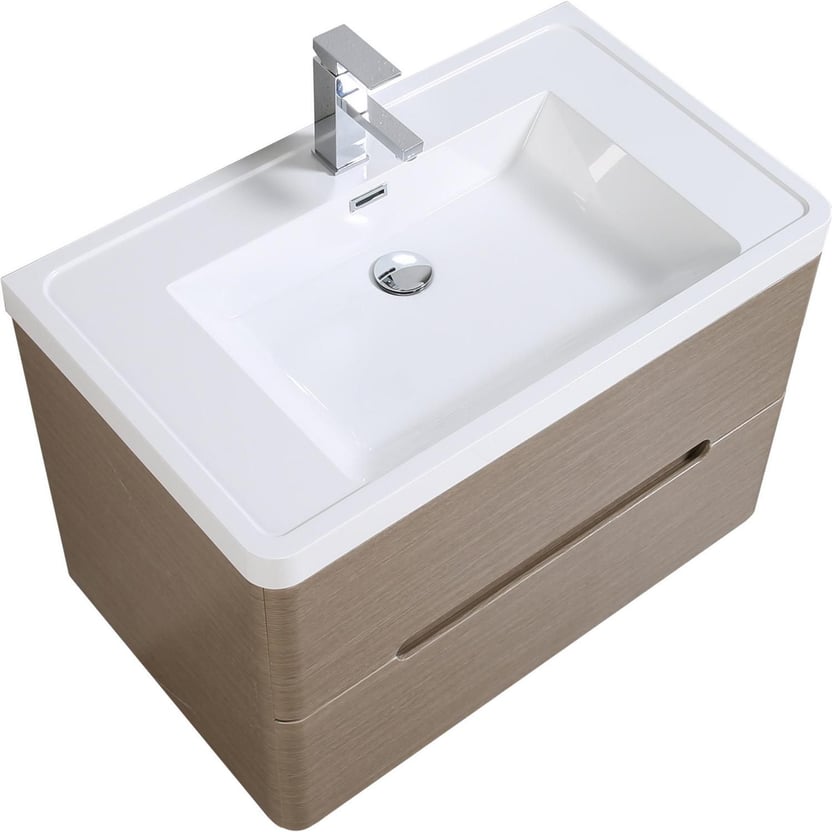 Mueble baño river taupe 80 cm