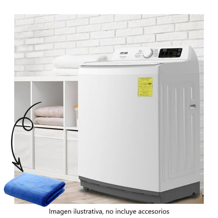 Lavadora Atvio Automática TL 17 Kg Color Blanca