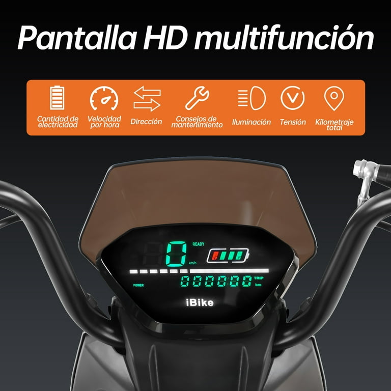 Motobici eléctrica Honey Whale ZL Negro/Verde HONEY WHALE ZL