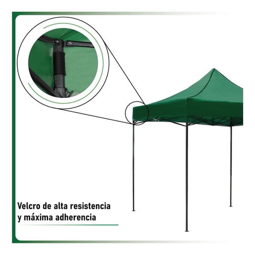 Kit Toldo Carpa 3x3 + Mesa Plegable 1.80m Jardin Exterior