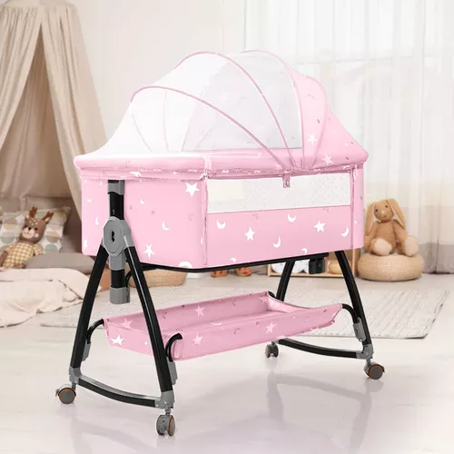 Cuna Moisés Plegable Portátil Mosquitero Bebe Colchon Niños Diseño 