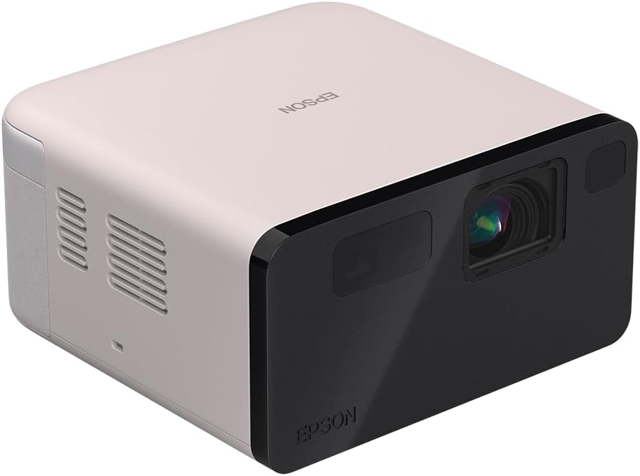 Epson EpiqVision Mini EF21 Proyector láser Inteligente portátil, 1000 lúmenes, FHD 1080p HDR, 3 Chips 3LCD, Google TV, Netflix, Altavoces estéreo, Cine en casa