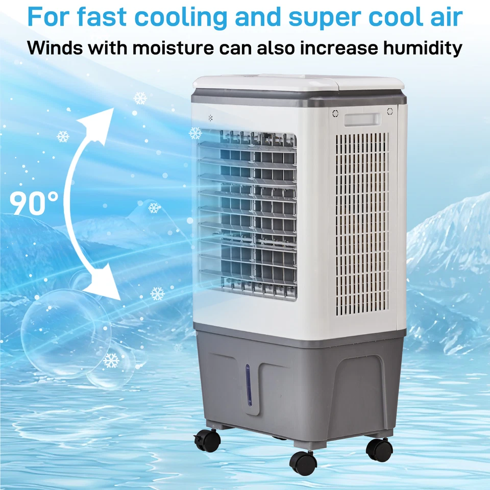 Aire acondicionado portátil 20L 3 en 1, enfriador de aire evaporativo/humidificador/refrigeración