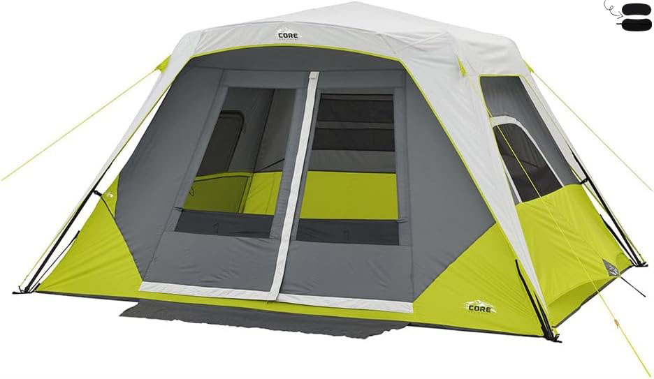 Tienda de campaña básica instantánea para 6 personas (con toldo) ------ Máscara para los ojos